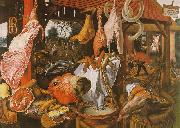 Pieter Aertsen  Butcher's Stall with the Flight into Egypt oil painting picture wholesale
